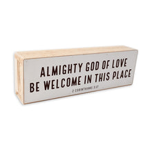 Load image into Gallery viewer, Amightly God of Love Wood Frame Shelf Sitter