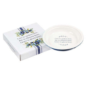 Love Joy Grace Ceramic 9-inch Pie Plate