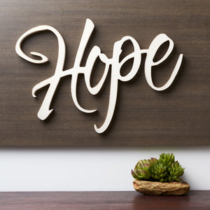 Script "HOPE" Wall Art