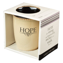 Load image into Gallery viewer, Hope Ivory Stoneware Coffee Mug - Hebrews 6:19