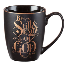 Load image into Gallery viewer, Be Still Shimmer Coffee Mug - Psalm 46:10