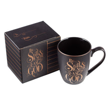 Load image into Gallery viewer, Be Still Shimmer Coffee Mug - Psalm 46:10