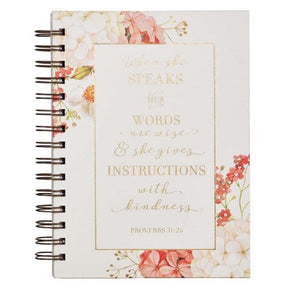 When She Speaks Large Wirebound Journal