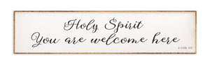 Holy Spirit Large Barnwood Framed Wall Art 42" X 9"