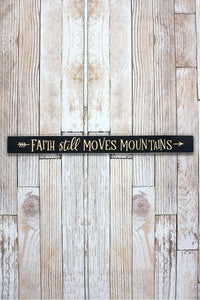 Moves Mountains 36" Wood Plank Sign - Window/Door Topper